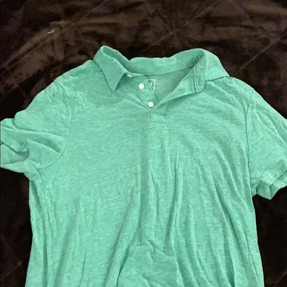 Green Soft Button Up